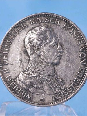 3 Mark 1914 silver coin like new, VF condition