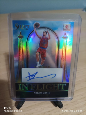 2025-26 Euroleague Select Nikos Zisis In Flight Auto κάρτα σαν καινούργιο