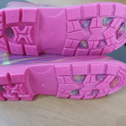 Girls' rain boots size 36 new, pink multicolor