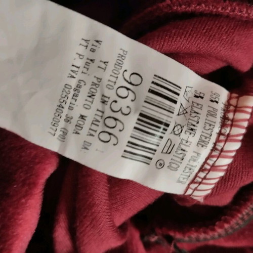 Velveteen pants like new, one size, made in Italy