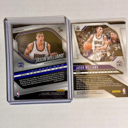 2024-25 Panini Prizm Black Legends Jason Williams Hyper Prizm cards new