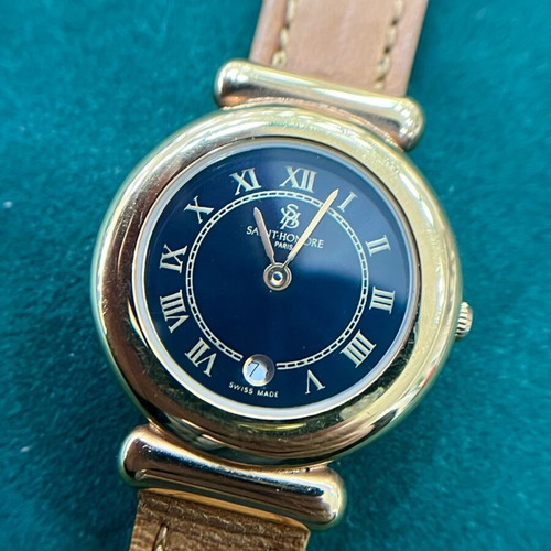 Saint Honore watch like new, black and gold