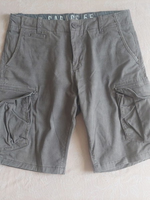 Garage 55 Men's Cargo Shorts new, grey with embossed fabric