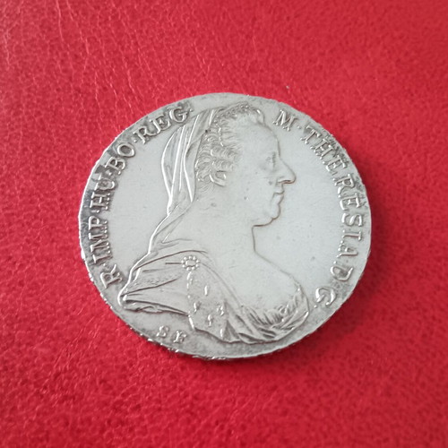 Silver coin Austria Thaler 1780 restrike like new, 22.05g