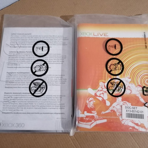 Xbox 360 console user manuals, sealed