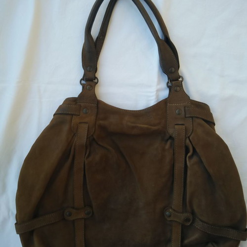 Leather shoulder bags used Sissirossi and Abaco