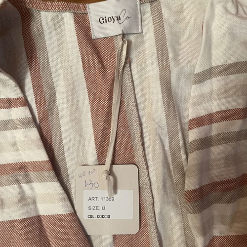 Gioya Co. bolero jacket with belt, new, size U, multicolor