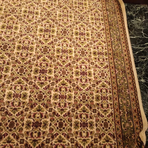 Persian Machine-Made Rug like new, greenish-ecru beige 240x1.60