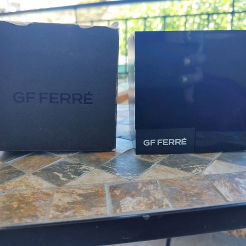 GF Ferre Quartz men's watch used, silver