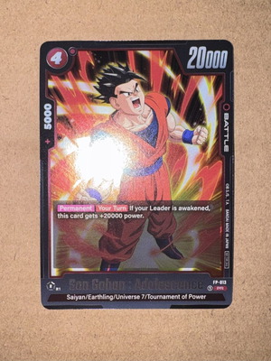 Dragon Ball Card Game Son Gohan Adolescence FP-013 promo foil like new