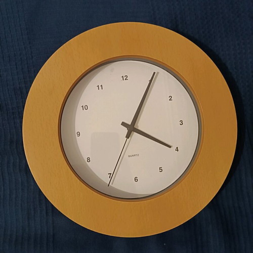 Beige analog wall clock new