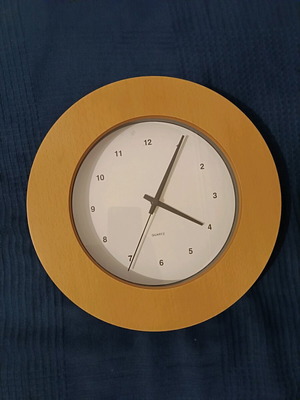Beige analog wall clock new
