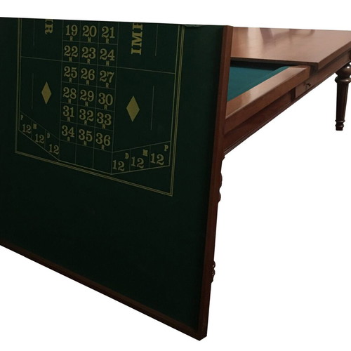 Billiard poker table like new with marble and honey wood