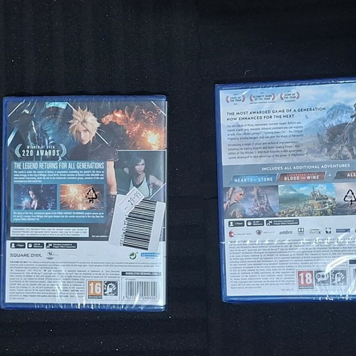 Πακέτο παιχνιδιών PS5 Final Fantasy 7 και The Witcher 3 Complete Edition καινούργιο