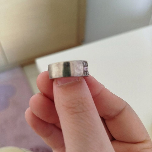 Folli Follie silver ring used with pink details