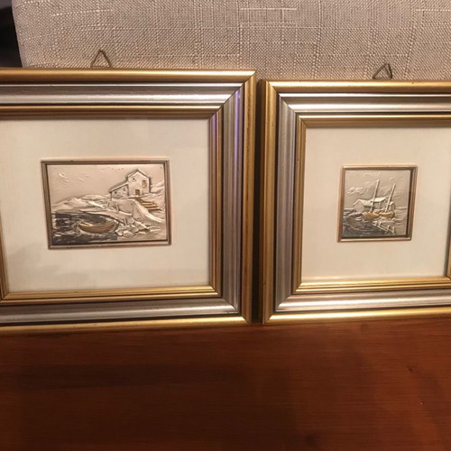 Silver frames used, set