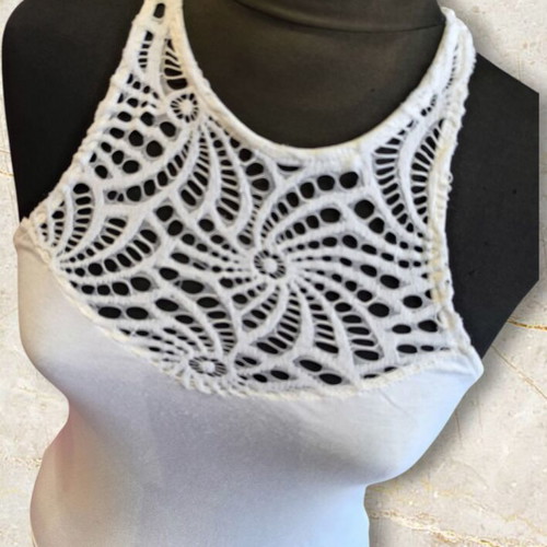 Summer blouse used, white, size small