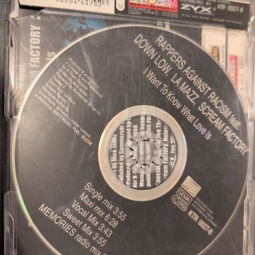 Rappers Against Racism I Want To Know What Love Is CD used, electronic
