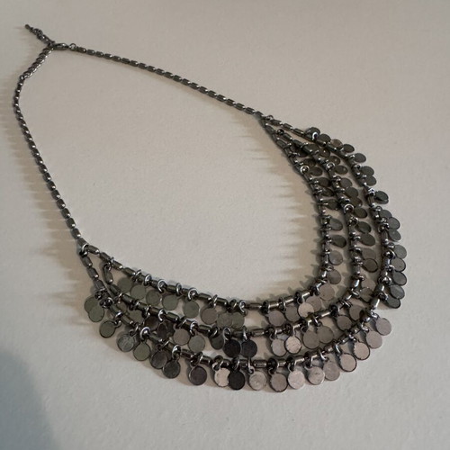 Necklace authentic from Turkey, like new, silver color