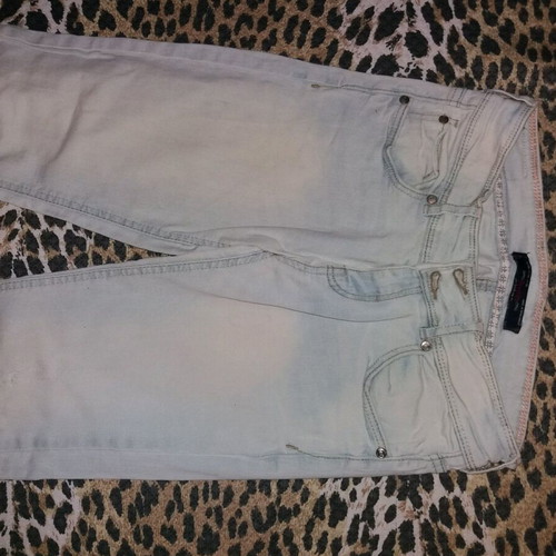 Bershka Jeans like new, light blue, cotton with 5% elastane, size S