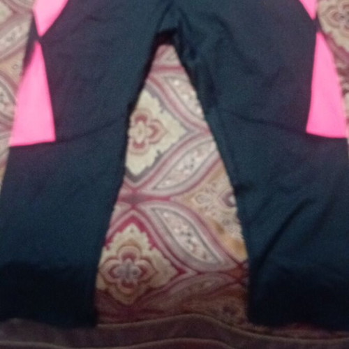 Calvin Klein sports leggings new, black with orange details