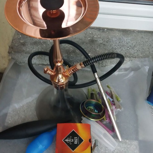 Khatteeb Turkish hookah with accessories and 1kg charcoal