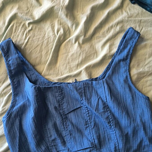 Shein blue turquoise top new, size M fits like L