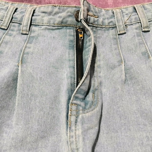 Summer shorts like new, turquoise, size L with zipper
