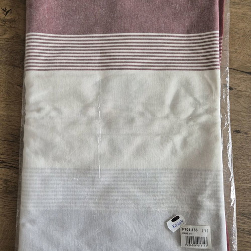 Tablecloth checkered with embroidered hens, square 132cm, unused