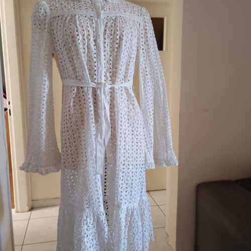 Anna Sui cotton dress size S new, white