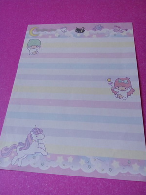 Sanrio Twins Stars Letter Writing Paper like new