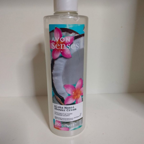 Aloha Monoi shower cream 250ml new with coconut and tiare flower scent
