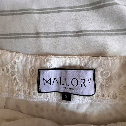 Mallory The Label σετ τοπ με φούστα καινούργιο, άσπρο