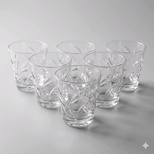 Glass wine glass set new