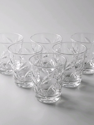 Glass wine glass set new