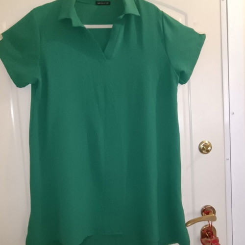 Women's green shirt dress like new, size XL, made in Italy