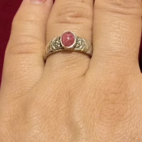 Silver ring 925 new, size 59, 19mm diameter