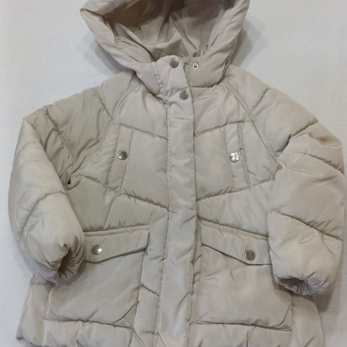 Zara girls' jacket beige size 6 years like new