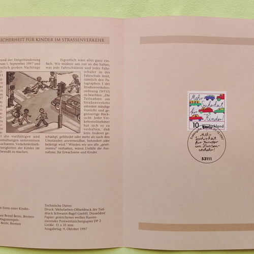 Germany 1997 stamps 10 & 100 mark with Bonn first day cover