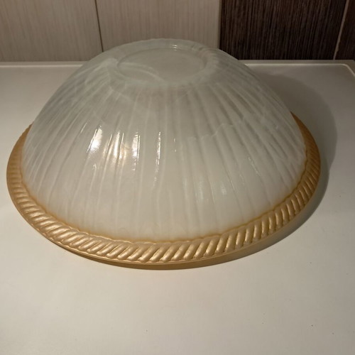 Large glass serving bowl fruit bowl new