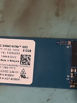 Western Digital NVMe 512GB σαν καινούργιο