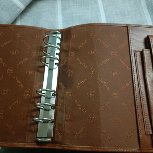 Filofax leather agenda used, handmade, collectible
