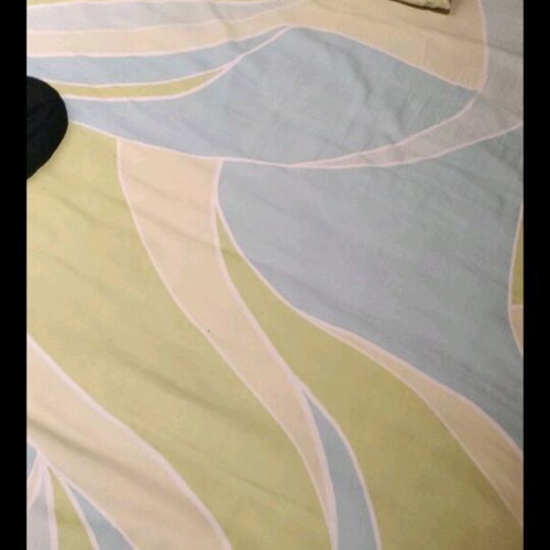 Single bed sheet and pillowcase set used