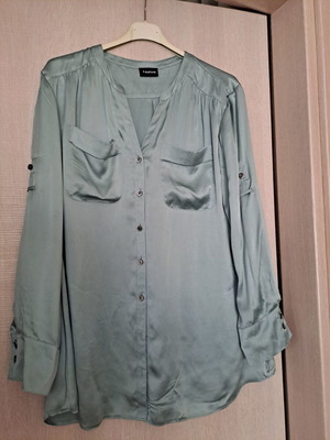 Taifun mint sateen shirt, XL