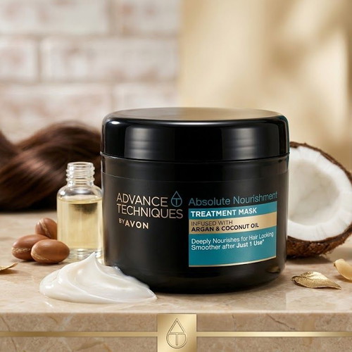 Avon Absolute Nourishment Hair Treatment Mask with Argan & Coconut Oil new