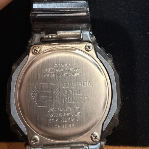 Casio G-Shock GMA-S2100SK Mini CasiOak Skeleton watch like new, gray