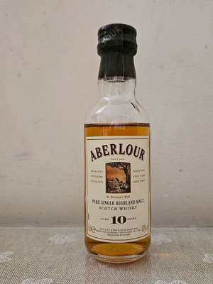 Aberlour 10yo whisky miniature new, sealed 50ml