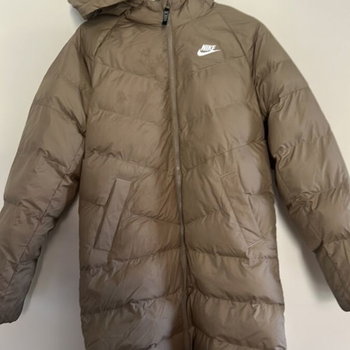 Nike long beige kids' jacket, ages 8-10, unisex
