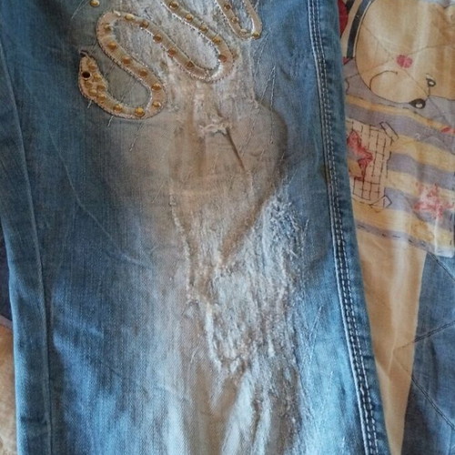 Adoro denim pants summer, like new, size 48, blue