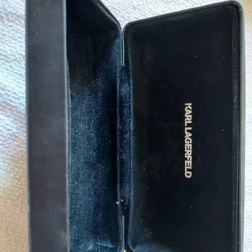 Karl Lagerfeld glasses case used, black